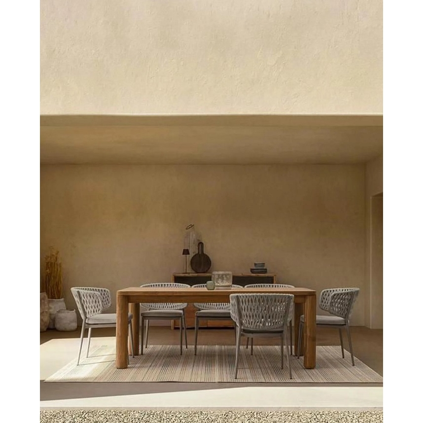 Bizzotto set of 4 Noelia rope chairs suitable for indoor and outdoor use Bizzotto